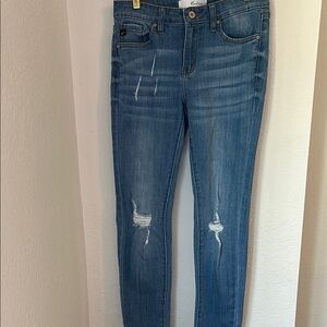 KanCan Blue Distressed Skinny Jeans